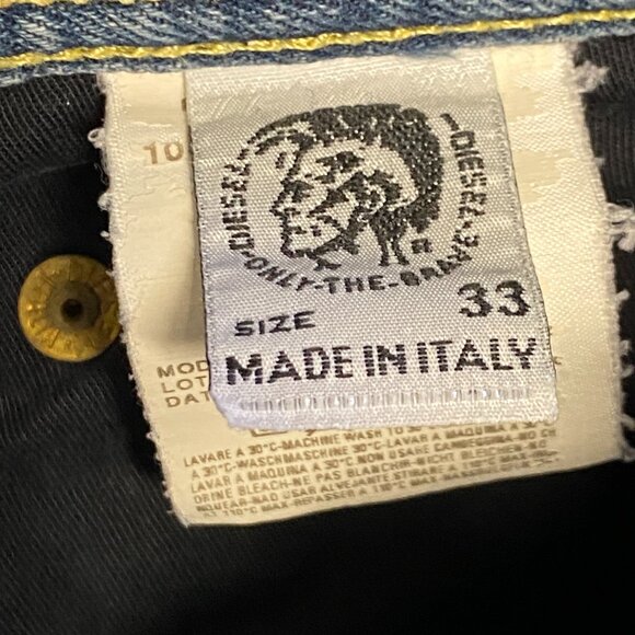 DIESEL INDUSTRY Size 33 MADE IN ITALY Button Fly Jeans - Picture 5 of 5